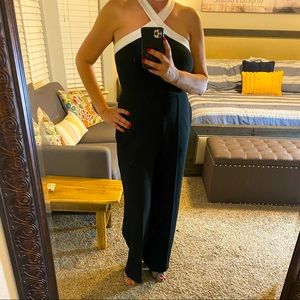 Donna Morgan stunning black and white pantsuit🤍🖤🤍